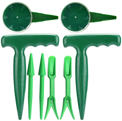 Happyyami 8stücke Teiliges Set Pflanzwerkzeug Für Präzises Säen Ergonomische Handhabung Für Gartenliebhaber Und Umpflanzen Von Setzlingen