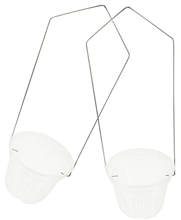 YARNOW 2sätze Hängender Blumenkorb Atemloch Pflanzkorb Für Balkon Und Garten Dekoratives Blumentopf-gefäß Zum Hängen Praktisch Für Viele Pflanzenarten