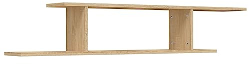 vidaXL Estante de Pared para TV contrachapado Roble Sonoma 125x18x23cm