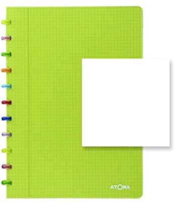 ATOMA Notizbuchsystem - Tutti Frutti - A4 - grün - Blanco