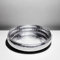 Orientalisches rundes Tablett Schale aus Metall Fidan 34cm groß Silber | Orient Dekoschale mit hoher Rand | Marokkanisches Serviertablett Rund | Ramadan Deko auf dem gedeckten Tisch