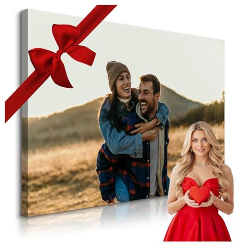 Muralo Personalisierte Leinwand mit eigenem Bild, Wandbild - 120x80 cm | Foto-Leinwandbild, hochauflösender Druck, lebendige Farben - ideal für Wohnzimmer und Schlafzimmer, Ein Geschenk fürs Leben