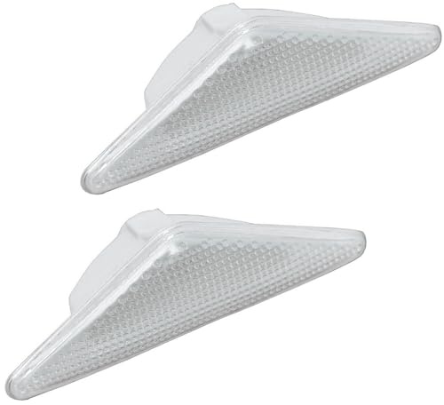 ROBUST 2 Pcs Car Indicator Repeater Light Lamp Lens for Ford Focus 1998-2004 Mondeo III Mk3 2000-2007 1063835 1065645 1828913 XS4X13K309AA XS4X13K309AD