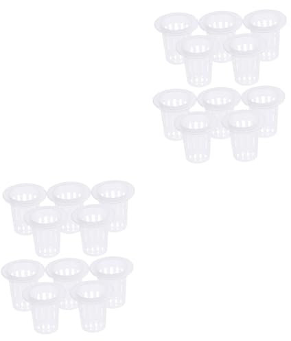 Supvox 40 STK Hydroponische Gemüsetöpfe Pflanzkorb Gartenkorb Aus Mesh Blumentopf Netzkorb Netztöpfe Netzbecher Kulturtöpfe Ohne Erde Eimer Netztopf Blumentöpfe Schwer Orchidee Pflanze
