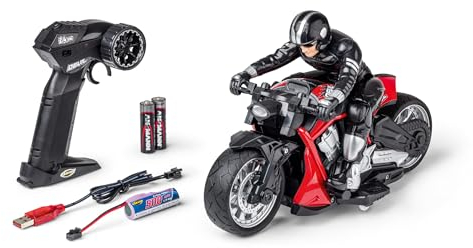 Carson 500404281 RC Devil Bike 100% RTR roja - Moto teledirigida, 50 Minutos de conducción, Moto RC, Regalo para niños