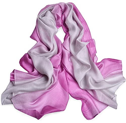 SNUG STAR Baumwolle Seidenschal Elegante Weiche Wraps Farbton Schals für Frauen