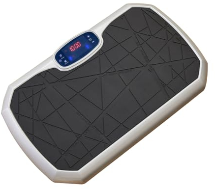 POCDOKYZ Vibration corporelle multifonctionnelle Musicale de Mise en Forme du Corps Entier, capacité de Charge de 150 kg/330 LB, télécommande avec Bandes de résistance