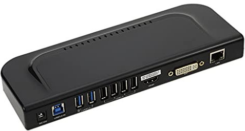ZHCHAO Estación De Acoplamiento Universal 3.0 con Monitor De Video Pantalla DVI VGA Gigabit Ethernet Computadora Portátil De Escritorio