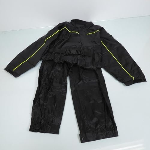 Nexone Tuta da pioggia per moto da uomo/donna, taglia XL nera/giallo