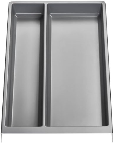 Orga-box cubertero multiusos SEPARADO Individual gris plata veteado (300 x 474 x 51 mm) Cajón a partir de 40 cm de ancho de armario para utensilios de cocina grandes