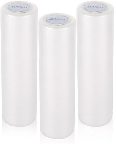 CYEER 3 Roll Dust Sheets for Decorating, 2m x 50m Large Plastic Sheet Rolls, Lightweight Dust-Proof Waterproof Plastic Dust Sheets for Floor Carpet Furniture Protection Plastic Sheeting