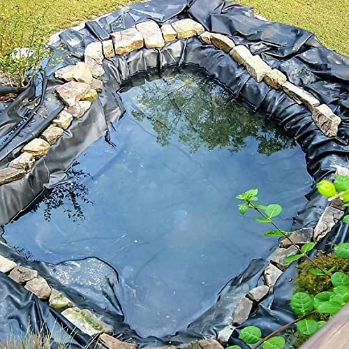 Revestimiento negro de polietileno de alta densidad cortado a medida para estanque de jardín, natación, estanque, revestimiento de estanque, cubierta de estanque, accesorios de jardín y estanque