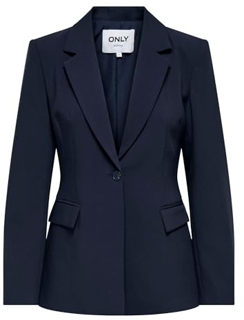 ONLY Onlraven Life L/S Hourglass Blazer TLR, Bleu Nuit, 38 Femmes