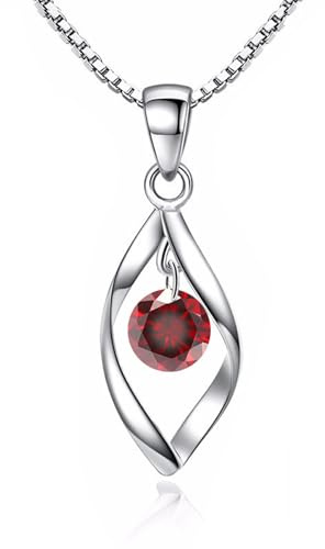 Zolkamery Schmuckset Silber 925, Twist Halskette & Ohrringe Ohrhänger Set | Sterling Haken Damen Schmuck Set Silberkette & Ohrringe Hängend mit AAAAA Zirkonia für Mädchen Frauen
