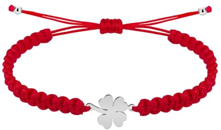 Bracciale Filo Destino con Simboli in Acciaio Inossidabile, amuleti di protezione e fortuna, Amuleti contro il malocchio - Bracciale Donna/Bracciale Uomo Regalo Originale