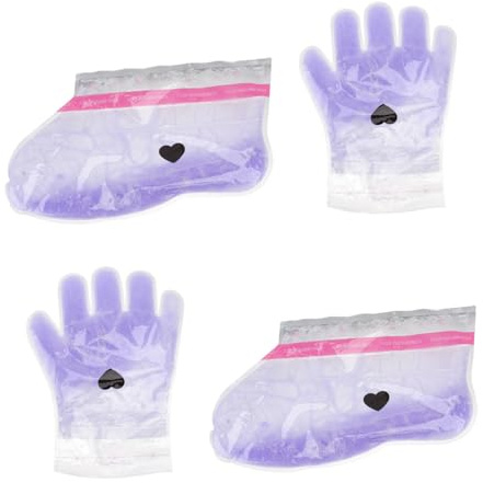 SHERCHPRY 2paia Guanto di Cera per Piedi e Mani Kit di Guanto Nutriente per Cura dei Piedi Terapia alla Paraffina Resistente e Confortevole