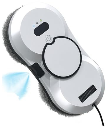 Robot limpiacristales eléctrico de 2800 Pa con control remoto y aspirador automático for cristales y azulejos en altura. múltiples modos
