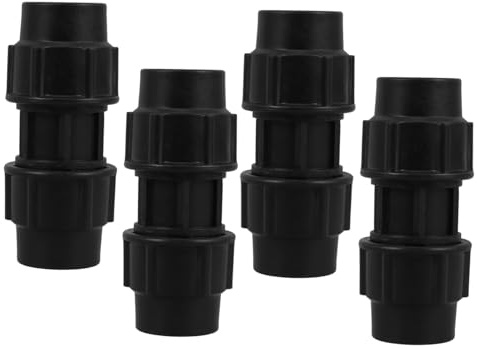 WEKADRIN 4 pièces Raccord Rapide pour Tuyau Arrosage PE Connecteur Irrigation Plastique Adaptateur pour Système Goutte de Compatible Tuyaux Poreux et Arrosage Jardin
