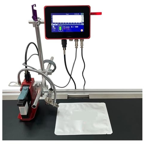 HDXAEW 12,7 mm/25,4 mm 28 Sprachen Automatische Codiermaschine Ablaufdatumdrucker Online-Thermo-Tintenstrahldrucker auf Allen Oberflächen(4.3 inch Printer)