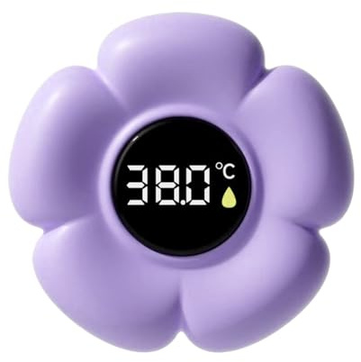 Termómetro de Baño Infantil,Sensor Digital Flotante de Alta Precisión | Termómetro Digital para Bañera Impermeable con Forma de Flor y Pantalla LED,Para Uso De Niños En El Hogar, Baño, Ducha Y Piscina