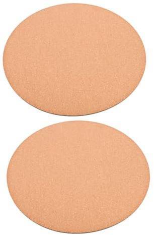 GANAZONO Tapis de Liège pour Plantes Rond 2 Pièces 30 CM Lot de sous-Plats pour Pots de Fleurs et Bonsaï Protection pour Usage Intérieur et Balcon