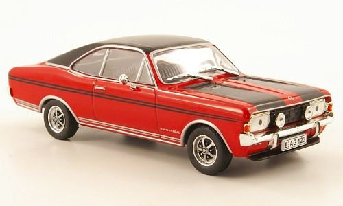 Opel Commodore A Coupe GS/E, rot/schwarz, 1970, Modellauto, Fertigmodell, SpecialC.-40 1:43