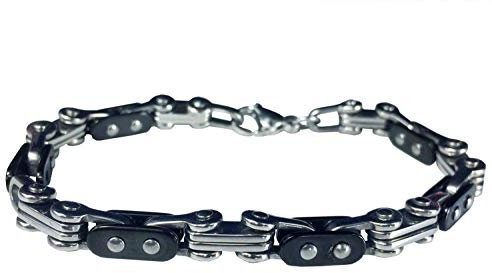 Miniblings Fahrradkette S Armband Kette Gliederarmband Silber Fahrrad Technik - Modeschmuck Handmade - Damen Mädchen Bettelarmband