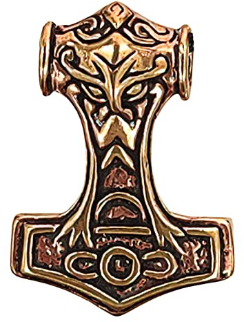 Kiss of Leather Thorshammer Anhänger aus Bronze Nr. 76