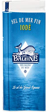 La Baleine Sel de mer fin iodé - La salière de 125g