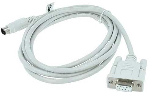 vhbw Cable adaptador serial RS-232 compatible con Mitsubishi MELSEC serie Q, QC30R2 PCs y dispositivos periférico - Cable, 250 cm, gris
