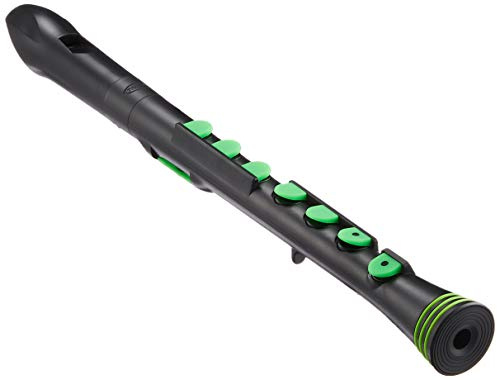 Nuvo nu-bo Plastic Symphonies Recorder + Treble Recorder German Silicone Key specification Black/Green n320rdbgr [domestic regular goods]