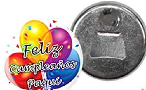 Lote de 15 Originales Chapas Abrebotellas Imán MulticoloresFeliz Cumpleaños. Recuerdos. Juguetes y Regalos para Fiestas de Cumpleaños, Bodas, Bautizos y Comuniones.DC