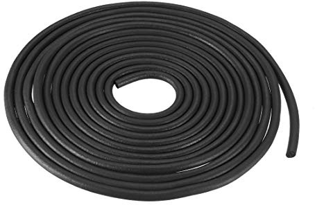 sourcing map EPDM Dichtung Gummidichtung Rundschnur Dichtungsstreifen Schaum Fensterdichtungen Fugenfüllprofil für Silikonfugen Beton Füllung, 4mm Durchm. 3 Meter Lang Schwarz