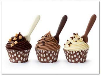 AVENUELAFAYETTE Cadre toile tableau cuisine Chocolat - dessert - 40 x 30 cm (M5)