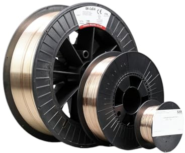 CuSi3 Draht 1,0mm Schweißdraht D100/D200/D300 Spule Rolle 2.1461 zum Mig Löten (D300, 15 Kg)