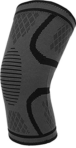 Knee Brace, Knee Compression Sleeve for Men Women Knee Support for Running Medical Grade Knee Pads for Meniscus Tear, Joint Pain Relief-Black(L)