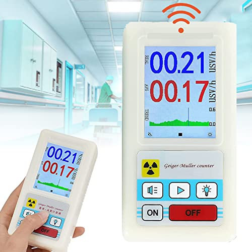 GBHJJ Rilevatore di Radiazioni Nucleari, Contatore Geiger Portatile, Misuratore di Radiazioni Nucleari Professionale ad Alta Precisione Beta Gamma X Ray Data Tester Dosimetro in Marmo
