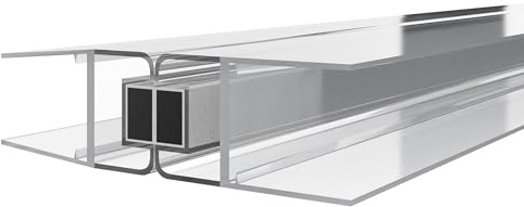 KRAUS Premium Duschdichtung DD-46 Magnet- Duschtürdichtung für 6-8mm Glasstärke à 2000mm in transparenter Optik Duschdichtungen für Duschtüren & Duschkabinen Dichtungen für 180° & Schiebetüren