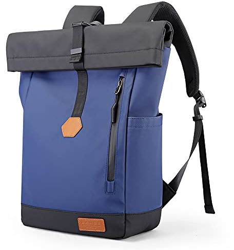 BANGE Große Kapazität Casual Rucksack Laptop Rucksack Quadratische Reiten Wasserdichte Männer Rucksack blau