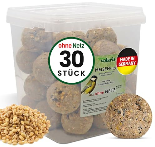 Eggersmann volaris - Lot de 30 Boules de mésanges sans Filet - Boules de Graisse avec Tous Les nutriments Importants