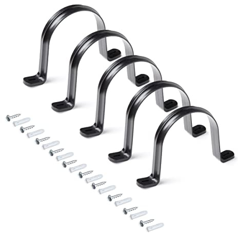 POWERTEC 70343 Kleiderbügel für 10,2 cm Staubsammelschlauch und Rohr, 5 Stück