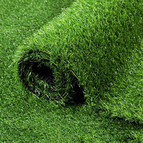 Gazon Artificiel, pelouse en Plastique Balcon Faux Gazon Jardin d'enfants Simulation de pelouse Artificielle Tapis de pelouse extérieur (79x118in)