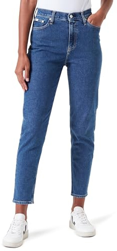 CK Jeans MOM Jean Kläder Dam Avsmalnande Denim Mörk, 30, Denim Mörk, 30W