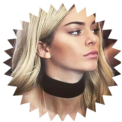 Inilbran Boho Breiter Samt Choker - Schwarzer Wildleder Kragen Halskette - Vintage Satinband Punk Schmuck für Frauen und Mädchen