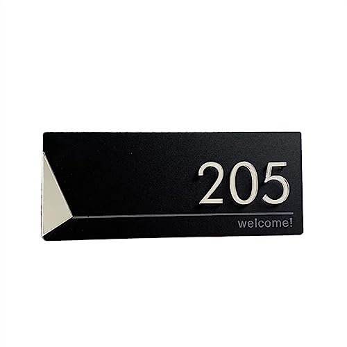 Numero Boite Aux Lettres,Plaque Numero Maison Enseigne de magasin de plaque de porte moderne en acrylique personnaliser numéro de maison nom de famille adresse lettre for bureau à domicile appartement