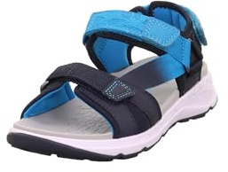 Superfit Jungen Criss Cross Sandale, Blau Türkis 8040, 31 EU