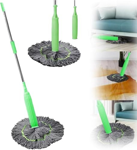2 In 1 Dehydrated Mop | 2024 Neu Bodenwischer | 360° Drehgelenk Wischmopp Wischmopp Mit Auswringfunktion | Selbstauswringender Wischmopp | SelfWringing Mop Für Fliesen Und Laminat
