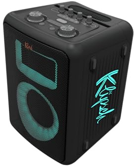 Klipsch Vegas Music City Party Speaker - Five light show settings, 8 hours of battery life, IPX4 rating, pole mountable and microphone included!