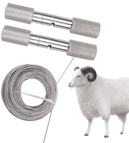 Stainless Steel Goat Horn Manual String Saw with Handles - Horning Wire Saw, Horns, Cattle Horn Cutting Wire Saw for Yard, Hiking, Garden, Farm,