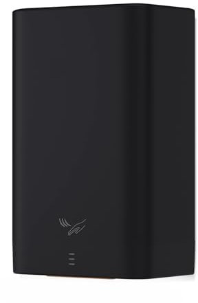 MYUYEE Asciugamani Elettrico Asciugamani Elettrico da Parete Automatico Asciugamani Elettrico Portatile Mini Asciugamani Elettrico per Il Bagno Asciugatura Rapida,Nero-A
